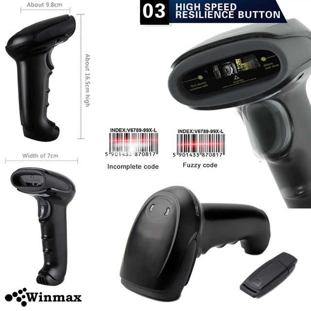 Wireless Barcode portable handheld Usb Laser