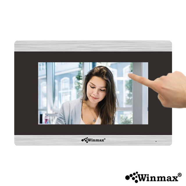 Video Door Bell Finger Print Video Intercom 7 inch