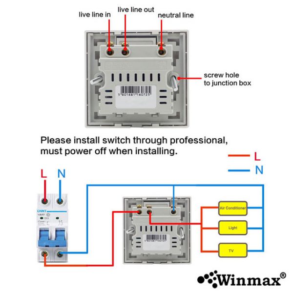 Hotel Energy Saver Switch Winmax-EV1