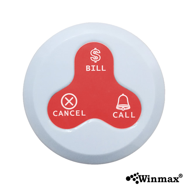 Waterproof restaurant waiter call button system K-H3-TR