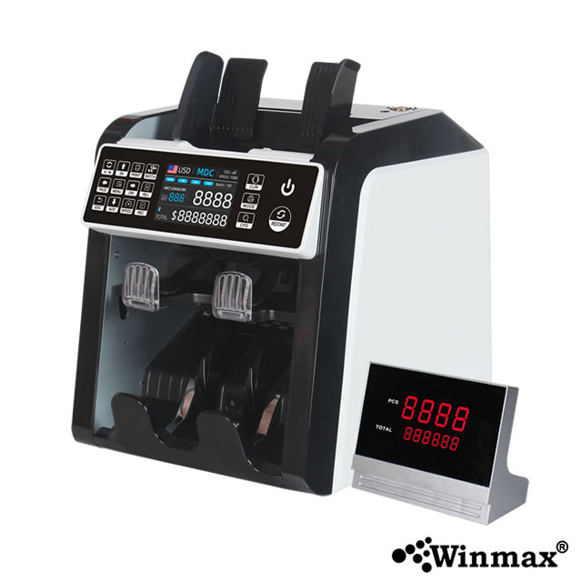 BankNote Counter With UV MG IR Money Detector Mix Value Counter