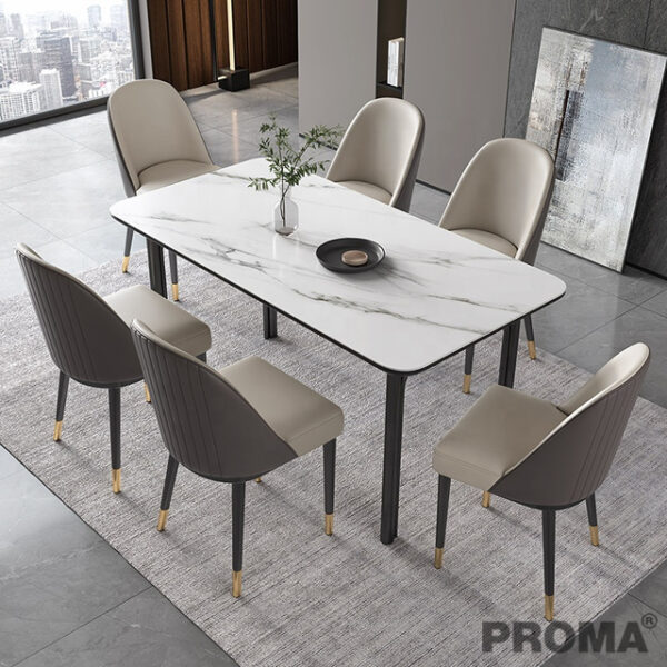 Snow Mountain Stone Slab Dining Table