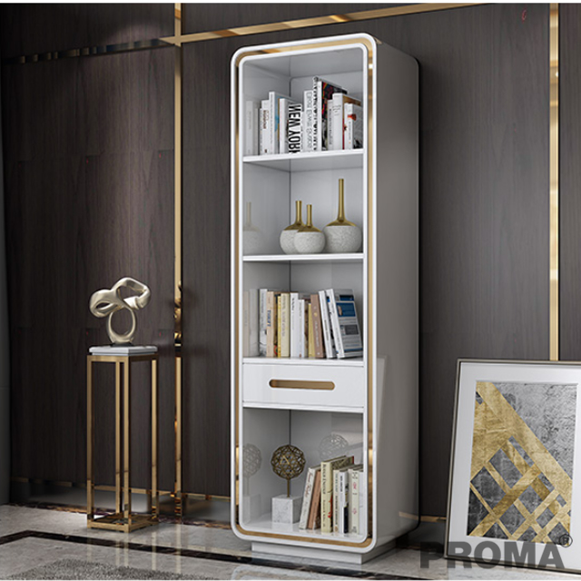MODERN FLOOR SIMPLE CABINET LIVING ROOM STORAGE SHELF BOOKCASE