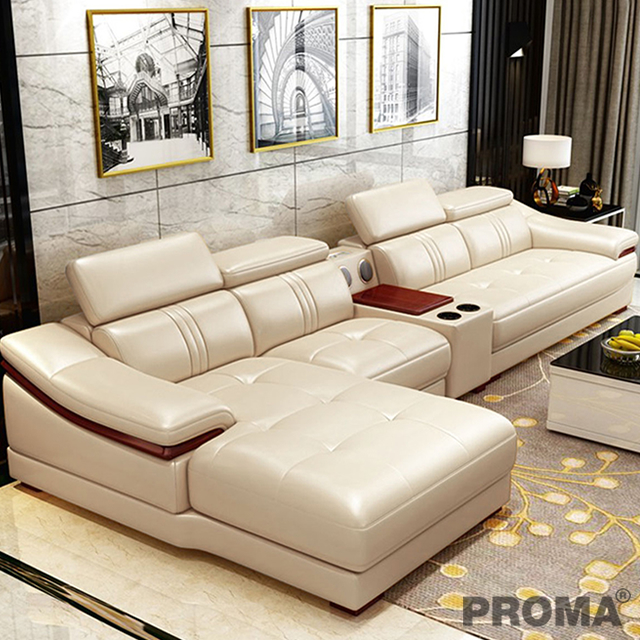 Multi-functional Leather Sofa Modern Living Room