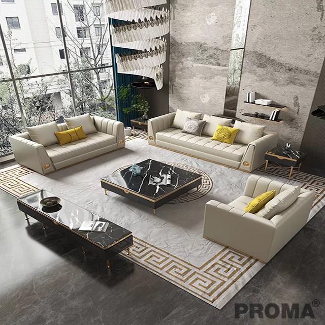 Living Room Modern Luxury Upholstered Sofas Sectional