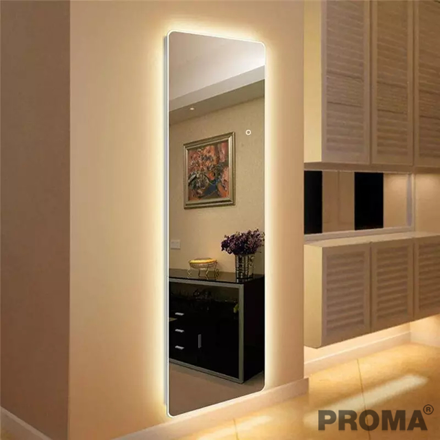 Wall Mounted Standing Dressing LED Lighted Mirror
