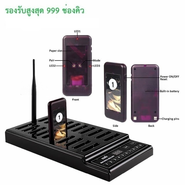 Restaurant Pager Waiter Calling System Wireless Paging Queue System 20 Call