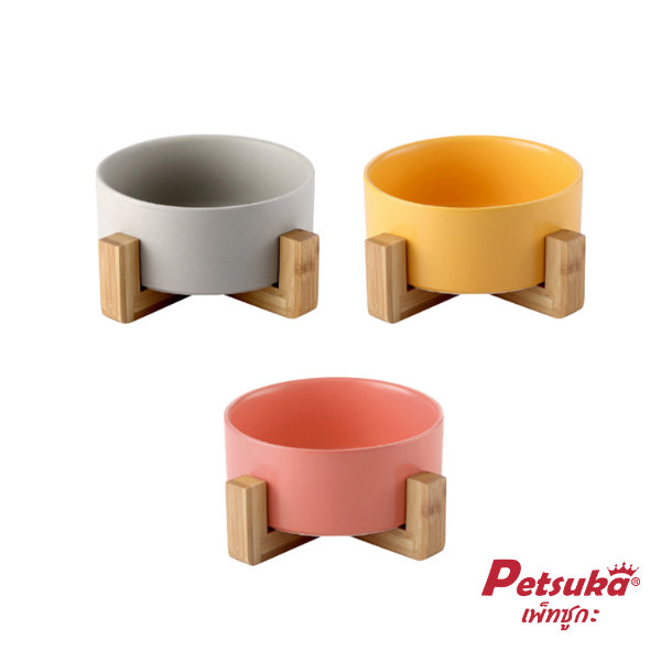 Ceramic Cat Dog Pet Bowl Petsuka Japanese Style