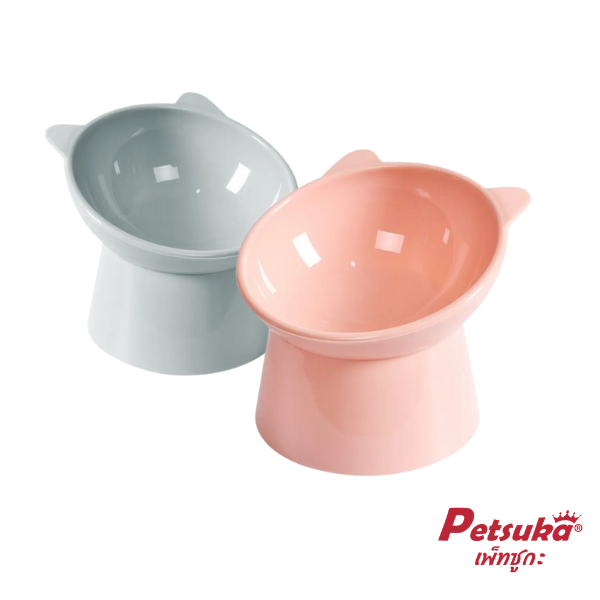 Petsuka Pet Food Bowl with Modern Cat Design