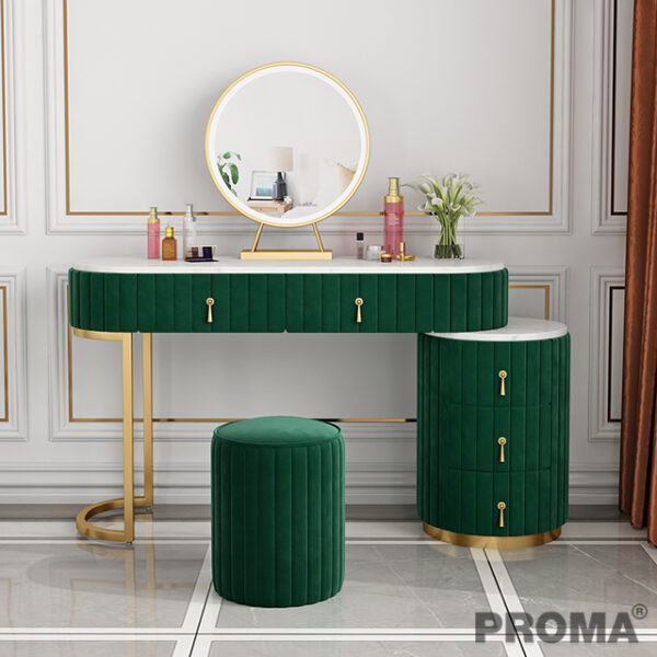 LED Dressing Table Girl Makeup Table With Led Light Mirror