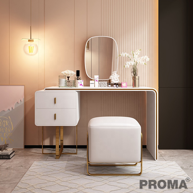 Luxury Modern White Furniture Makeup Table