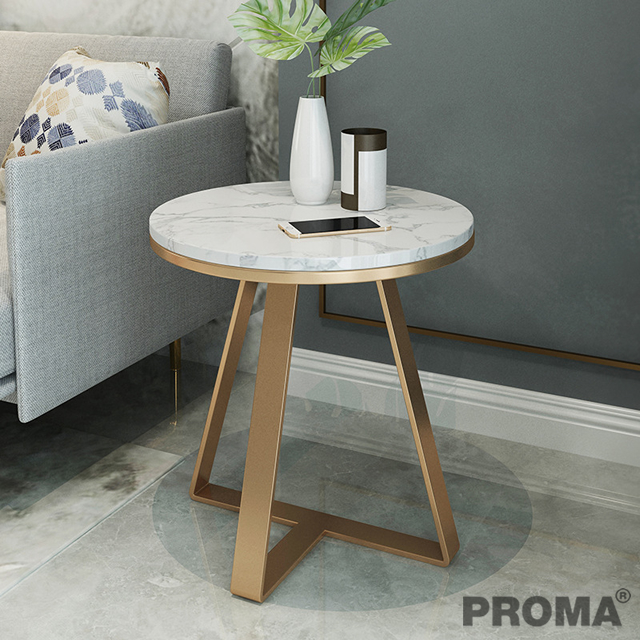 Luxury Sofa Corner Several Marble Top Round Table