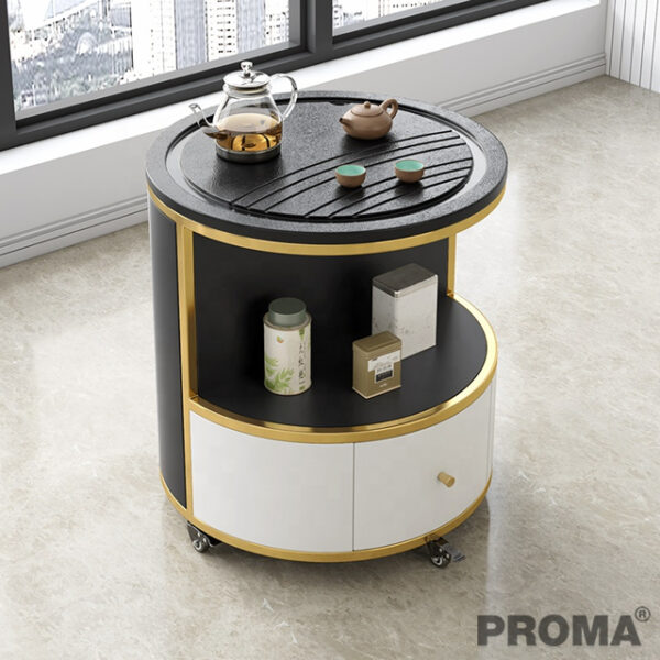 Fire Stone Intelligent Smart Boiled Water Round Coffee Table