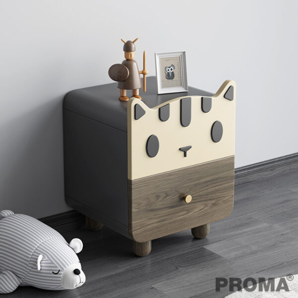 Wooden Modern Organizer Small 2 Drawer Bedside Table
