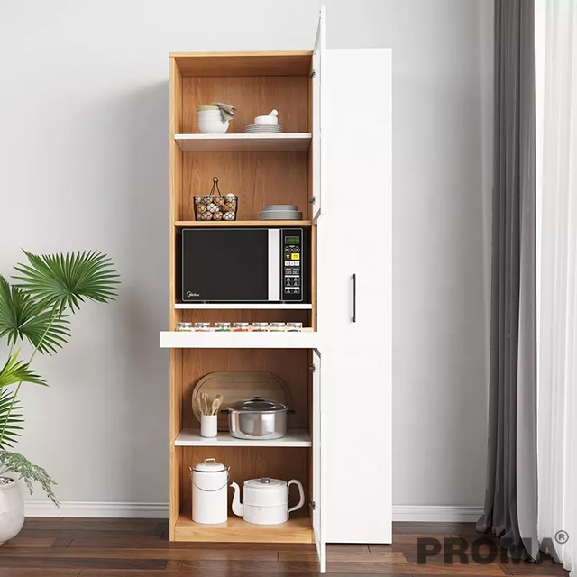 Glasses Door Cupboard Sideboard Storage Cabinet