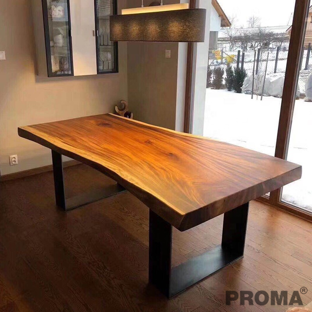 Table Walnut Natural Solid Wood