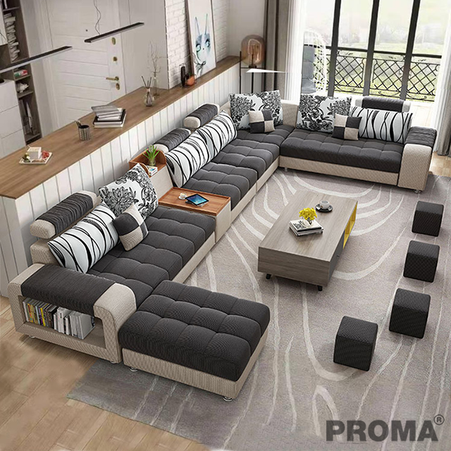 Sofa Set U Shape Sofa Couch Large 7 Seater