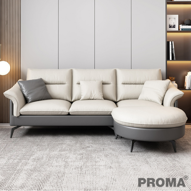 Cloth Sofa Sponge Latex Down Imitation Leather Sofa Set