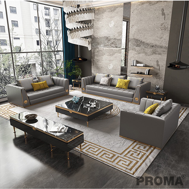 Living Room Modern Luxury Upholstered Sofas Sectional