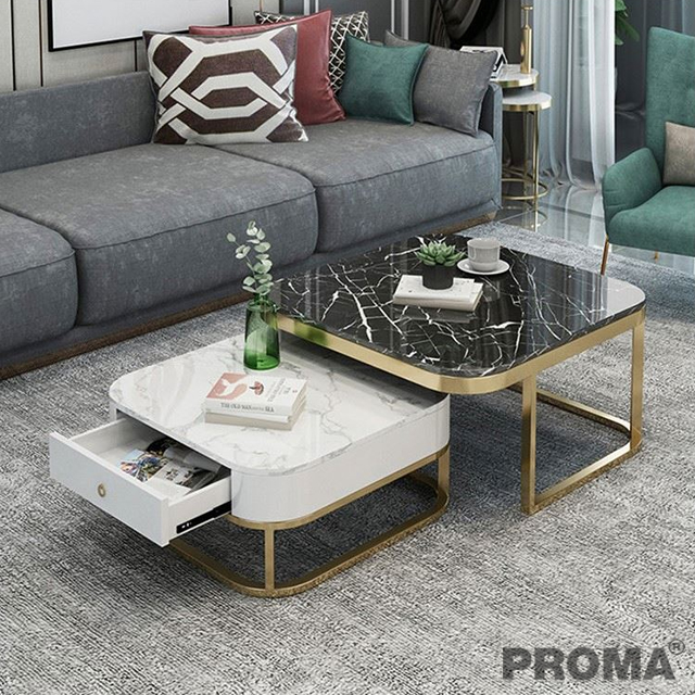 Nordic Marble Combination Luxury Modern Coffee Table