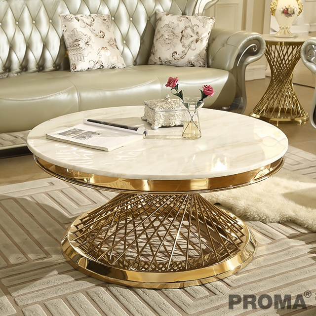 Luxury Marble Sofa Center Standless Table