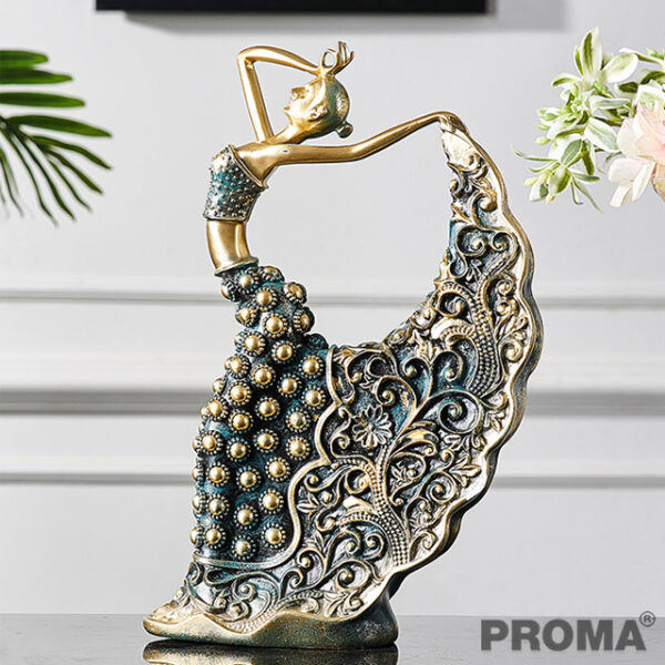 Resin Statue Dancers Ornament
