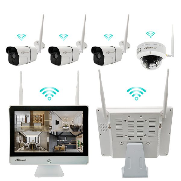 Wireless IP Camera 4 ͧ 2 MP NVR Kit  LCD ͹ 12.5  Winmax-TD-LCDK4C2M