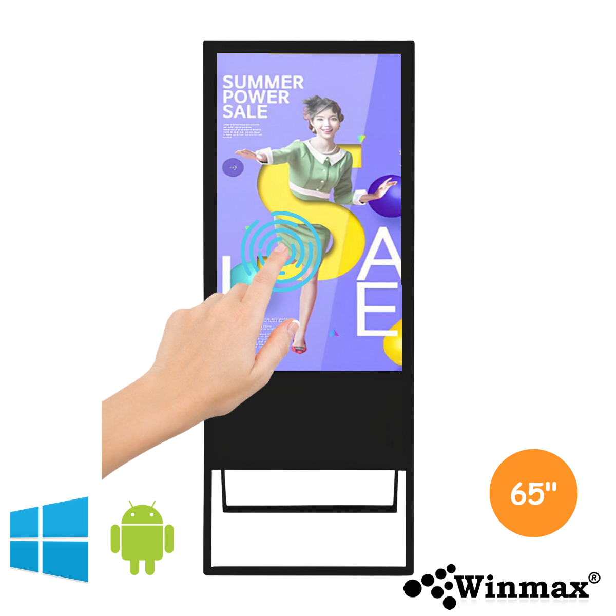 ɳҴԨԵ Ẻ͹ Winmax Portable Signage 65  ͷѪʡչ  Winmax-PST65
